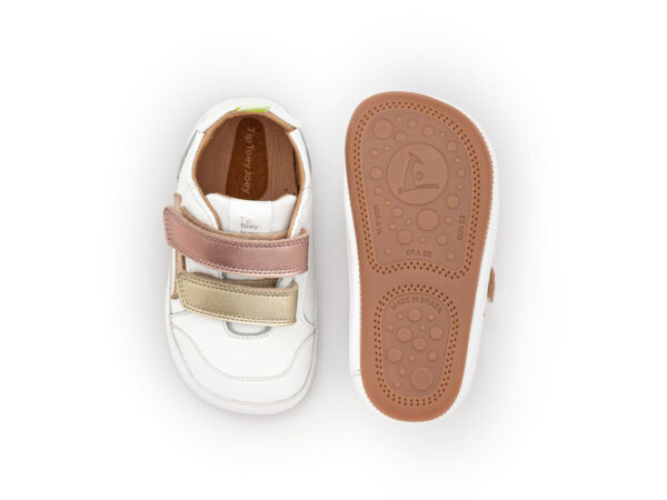 Scarpe da ginnastica Tip Toey Joey Landy Bianco/Champagne/Orose Gold