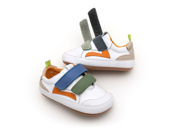 Tip Toey Joey sneakers Landy White/Salsa/Blue Tang
