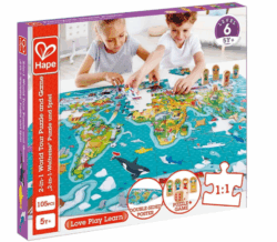 Hape Puzzle World Tour 2V1