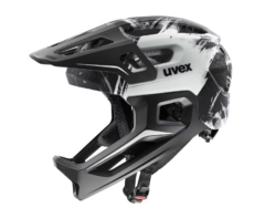 Uvex čelada React Jr Fullface Black/White Matt 52-56 cm