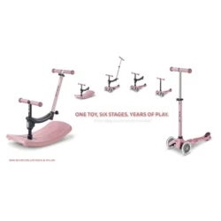 Micro skiro Mini Deluxe Rock&Go Led Rose