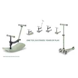 Micro skiro Mini Deluxe Rock&Go Led Sage
