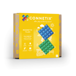 Connetix rainbow set osnovnih plošč Blue&Green 2 kosa